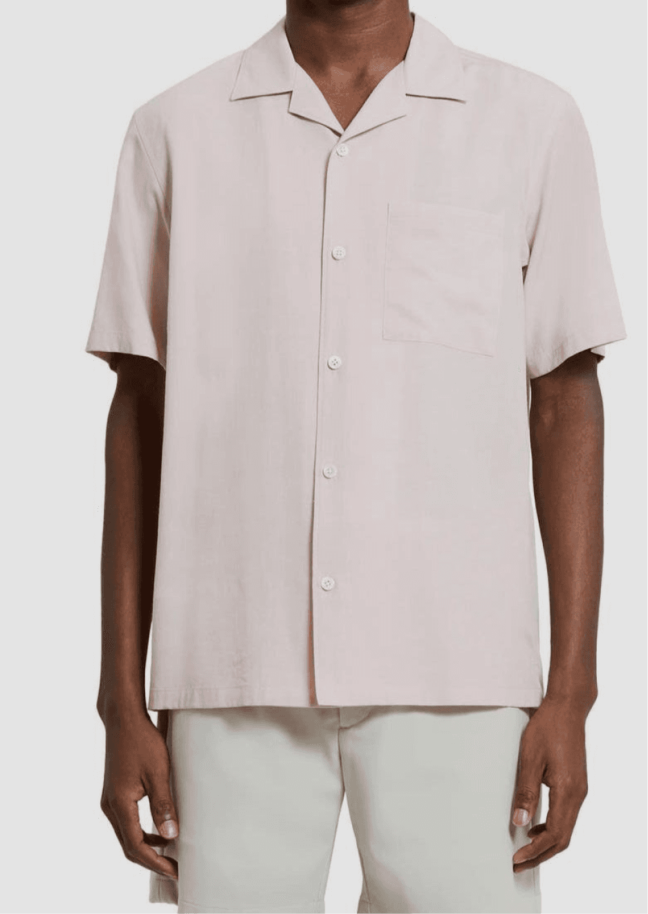 Cropped Button-Up Shirt